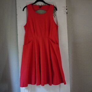 Torrid Sleeveless A-Line Cut out Back with Pockets Dress